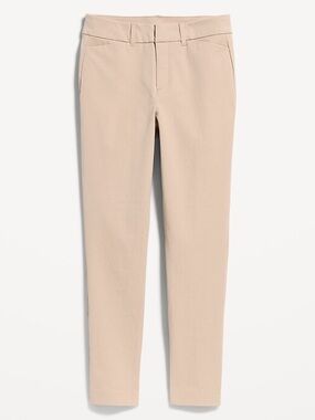 Soft Pink Slim Fit Stretch Ankle Pants by H&M Size 4